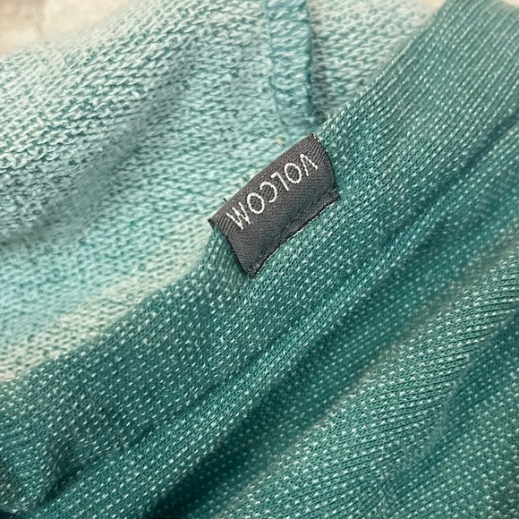 Volcom Corpo Class Green Sweatshirt Hoodie Zip Up Medium Grunge Streetwear - Picture 12 of 16